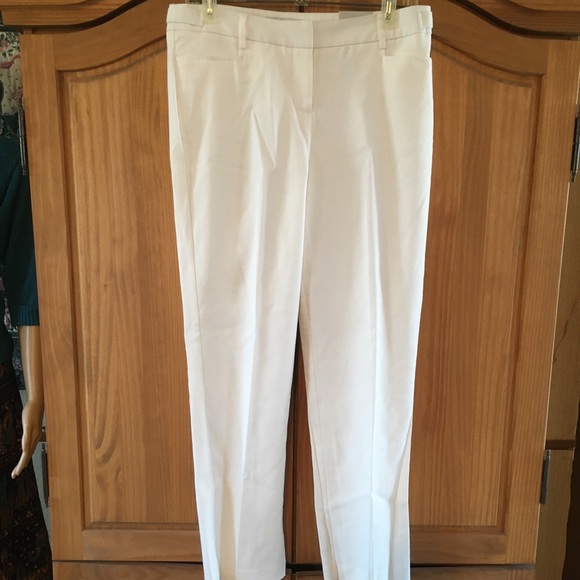 NWT LARRY LEVINE White dress pants Missy size 8 - Picture 2 of 10